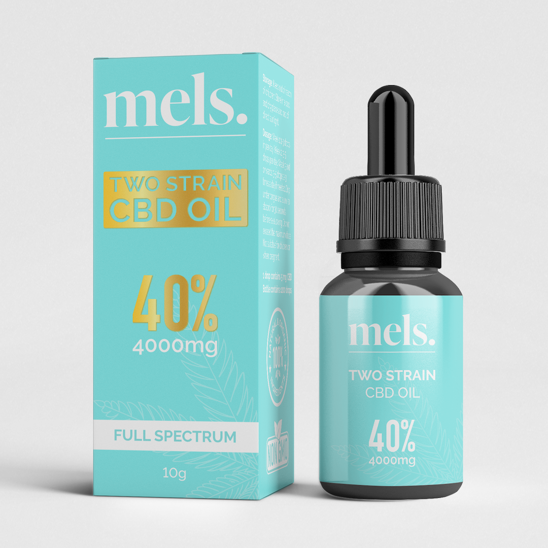 mels two strain cbd oil 40% organic full spectrum