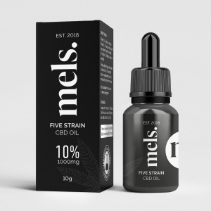 aceite de cbd mels five strain 10% orgánico de espectro completo