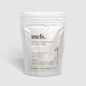 MELS BE, Lion's Mane, psilocybin, Reishi